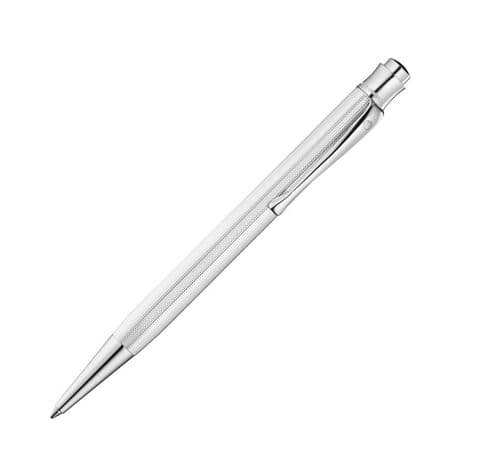 Hallmarked Sterling Silver Waldmann Ballpoint Pen - Tango - Barley Pattern