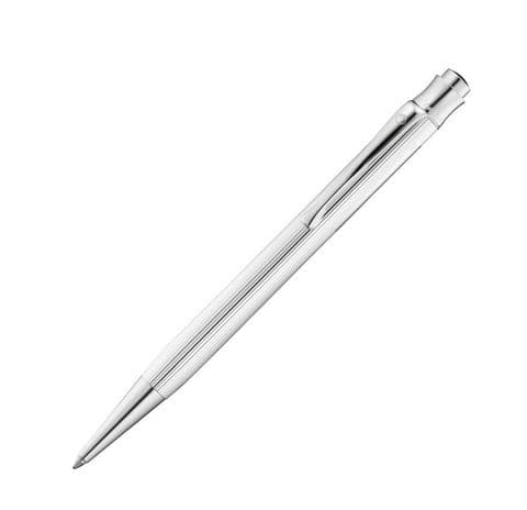 Hallmarked Sterling Silver Waldmann Ballpoint Pen - Tango -Fine Line Pattern