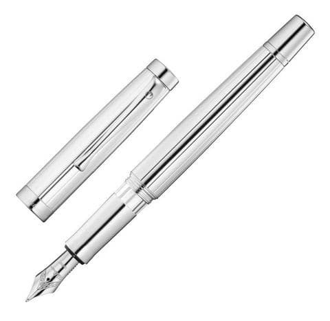 Hallmarked Sterling Silver Waldmann Fountain Pen - Manager