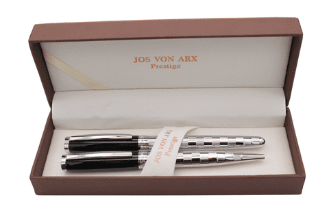 Jos Von Arx Tokyo Checked and Black Lacquer Pen Set