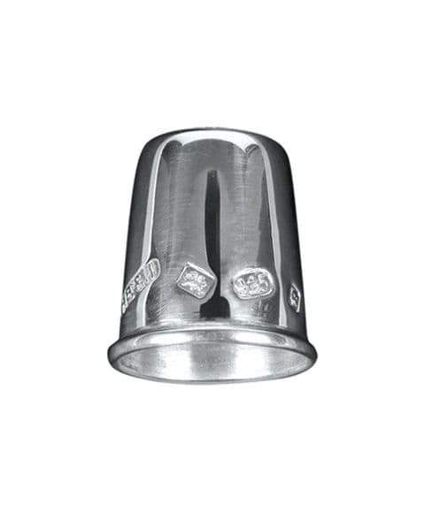 Large Sterling Silver Hallmark Thimble