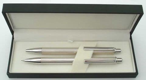 London Sterling Silver Ballpoint Pencil Set - Fine Line