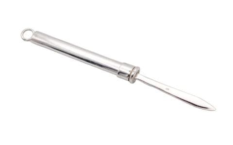 Plain Oval shape Sterling Silver Toothpick