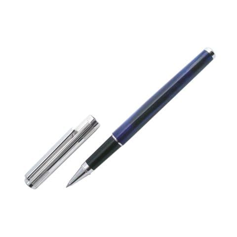 Sterling Silver and Acrylic Rollerball Pen - Cambridge - Fine Line Finish