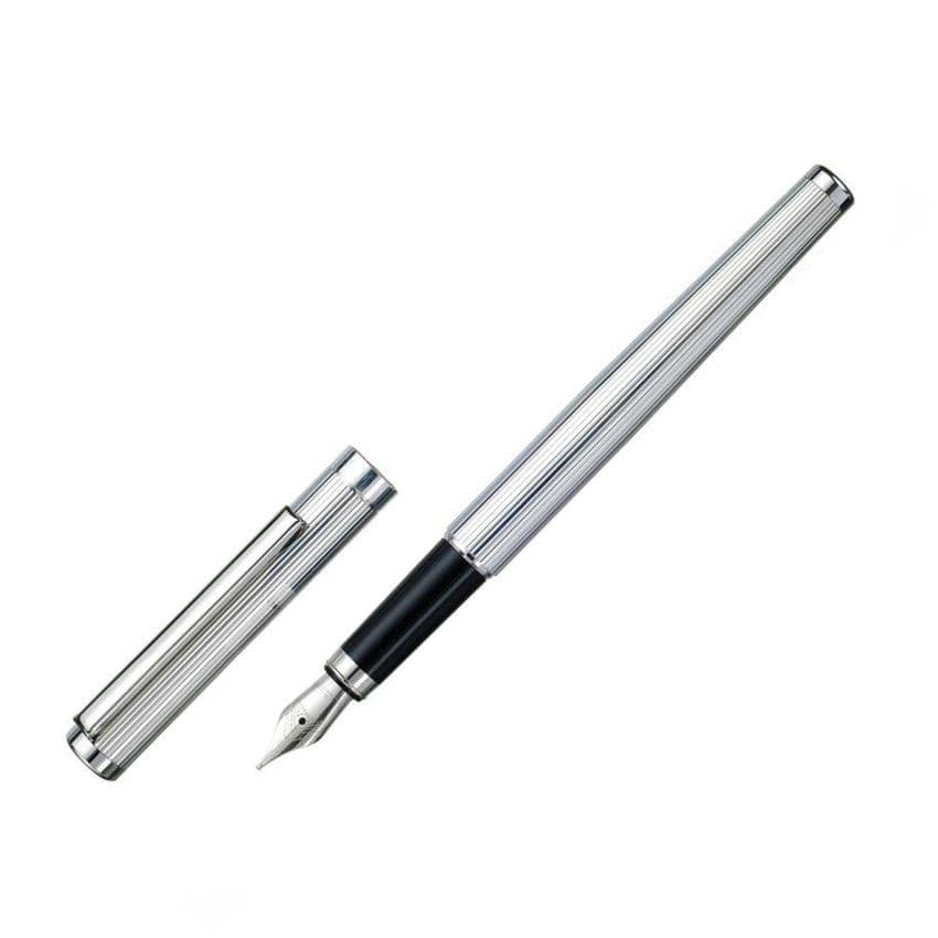 Silver Fountain Pen - Fine Line | Engraved Pens | Silver Pen