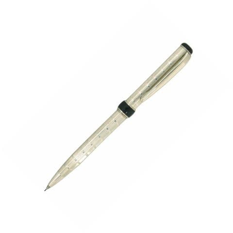 Sterling Silver Mechanical Pencil - Via Roma Rings Design - Hallmarked Sterling Silver