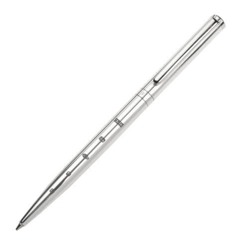 Sterling Silver Plain twist Action Pencil with large Display Hallmarks