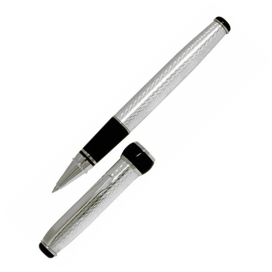 Sterling SIlver Rollerball Pen Via Roma Barleycorn Design