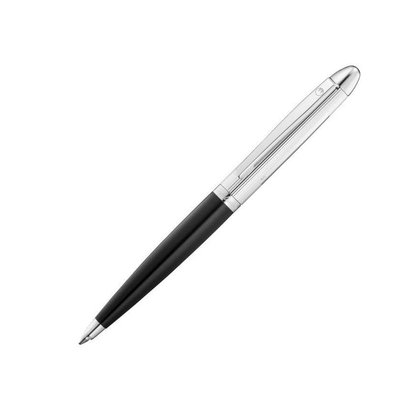 Sterling Silver Waldmann Ballpoint Pen - Pocket - Fine Line Pattern | Silver Pen | Silver Waldmann Ballpoint Pen