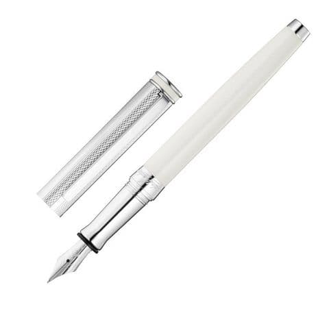 Sterling Silver Waldmann Fountain Pen - Edelfeder - Champagne Lacquer