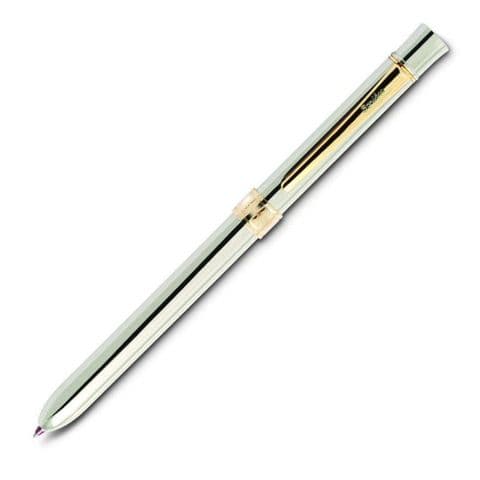 Trio 93 Multifunction Gold and Chrome Pen