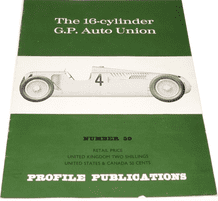 16 Cylinder GP Auto Union  : The  (Profile Publications Number 59)