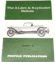 2 Litre & 8-Cylinder Ballots  : The (Profile Publications Number 93)