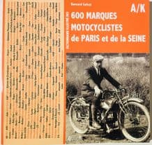 600 Marques Motocyclistes de PARIS et de la SEINE A/K  (Bernard Salvat 2012)