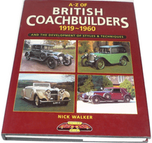 A-Z OF BRITISH COACHBUILDERS 1919-1960. (Walker 1997)