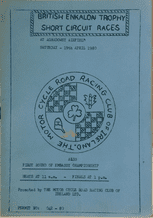 AGHADOWEY (.N.I.)  1980  April 19   Motocycle race programme