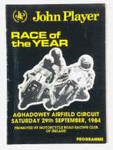 AGHADOWEY (.N.I.)  1984 Sept 29  Motocycle race programme