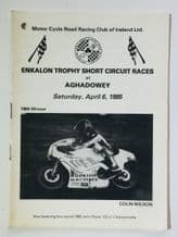 AGHADOWEY (.N.I.)  1985 April 6  Motocycle race programme