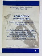 AGHADOWEY (.N.I.)  1986 Oct 11  Motocycle race programme