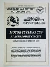 AGHADOWEY (.N.I.)  1992 Oct 17 Motocycle race programme