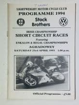 AGHADOWEY (.N.I.)  1993 Apr 23 Motocycle race programme
