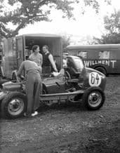 AJB Styer V8 4WD in Prescott paddock 1950