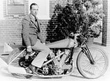 AJS V Twin 1000cc Supercharged Bike 1930s Charles Mortimer. Photo