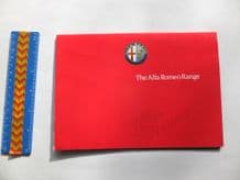 ALFA ROMEO 33, 75 & Sprint Cloverleaf late 1980s fold-out brochure