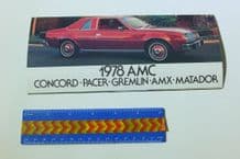 AMC 1978 16 page colour concertina-style small brochure