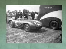 ASTON MARTIN DB3s John Dalton Silverstone paddock mid 50s. Nice 10x7" photo