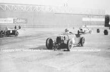ASTON MARTIN Le Mans "ALW 1"at Brooklands , British Mountain Handicap April 13 1936. Photo