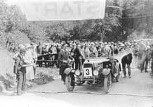 Aston Martin.  Miss Pink. Shelsley Walsh Hillclimb 1924