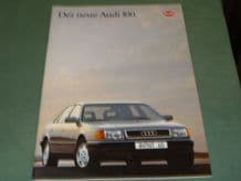 AUDI "Der neue Audi 100" (c.1990) German text Sales Brochure