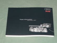 AUDI MOTORSPORT 2001 Press Information Book (Le Mans, ALMS)