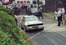 Audi Sport Quattro Group B. Dai Llewellyn. Shelsley Walsh Hillclimb July 1989. Photo