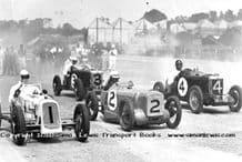 AUSTIN 7 single seaters & MG K3s at Brooklands c 1934-1935 Empire trophy. Photo