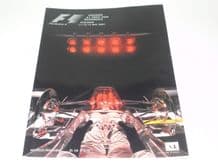 AUSTRIAN GP F1 2001 race program