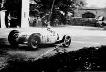 Auto Union C Type V16 Muller, Donington GP 1937 Coppice Corner