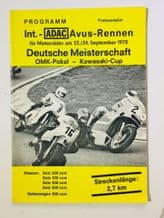 AVUS  (Germany)  1978  Sept 24   Motorcycle Racing programme