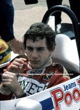 AYRTON SENNA F3 Ralt cockpit photo 1983 Silverstone