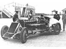 BABS Parry Thomas in Brooklands paddock 1926