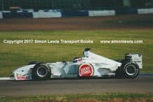 BAR HONDA 002. Darren Manning, at speed during Silverstone Test 2000. Photo (A)
