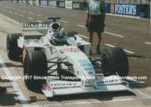 BAR HONDA 002. Darren Manning, pitting during Silverstone Test 2000. Photo (A)