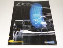 BELGIAN GP F1 2001 race program