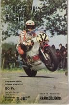 BELGIAN Motorcycle GP 1977 Spa Francourchamps . race programme
