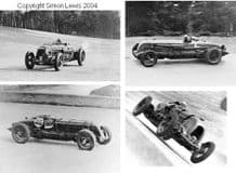 Birkin Blower Bentley action photos at Brooklands (set)