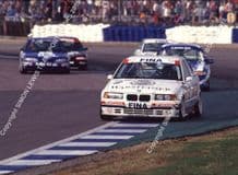 BMW 318i Steve Soper, Leslie,Winklehock, Rouse BTCC Silverstone 1993 photo