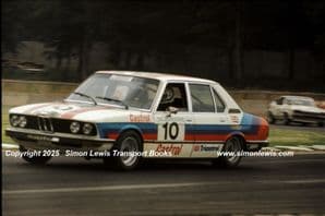 BMW 320i (Tom Walkinshaw) RAC Saloons (BTCC) photo Donington July 8 1977 (finished 5th)