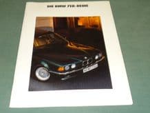 BMW "DIE BMW 7ER-REIHE" German Text brochure 1991