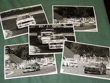 BMW M3 (E30) set of 5 original period early 1990s BTCC 7x5" B&W photos (B)